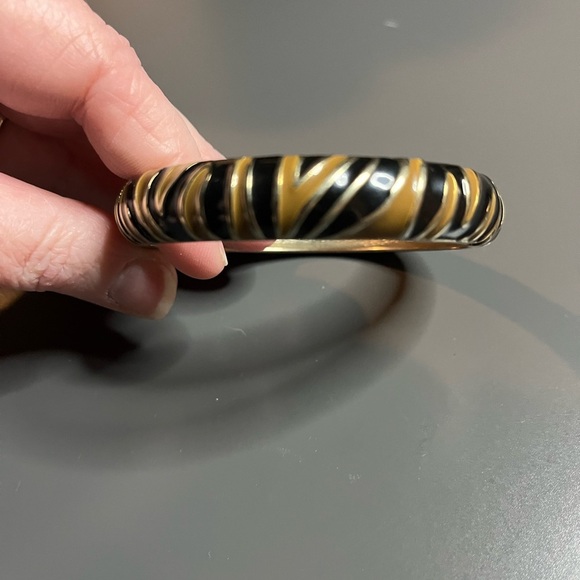 Bundle of Two Black & Golden Yellow Clamp Bracelets - Picture 4 of 6